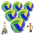 Conjunto de voleibol ELKCIP, pacote com 6 unidades, tamanho 5, macio, impermeável