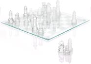 Conjunto de xadrez Srenta Fine Glass 12" Crystal Chadrez Board