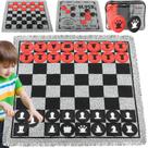 Conjunto de xadrez WinStem Giant 4 em 1 com xadrez, damas e Tic Tac Toe