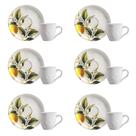Conjunto De Xícara De Cafezinho Com Pires 06 Peças Bio Limonata Porto Brasil Conjunto De Xícara De Cafezinho Com Pires 06 Peças Bio Limonata Porto Brasil