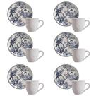 Conjunto de Xícara de Chá com Pires Bio Rouxinol Stoneware Artesanal Branco Porto Brasil Conjunto de Xícara de Chá com Pires Bio Rouxinol Stoneware Artesanal Branco Porto Brasil