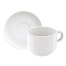 Conjunto de Xicara e Pires De Porcelana 240ml Chá Paola Tramontina 2 Peças