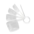 Conjunto de Xícara Medidora Plástico Transparente Sanremo
