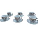 Conjunto De Xícaras Com Pires Porcelana 12 pçs 90mL Conjunto De Xícaras Com Pires Porcelana 12 pçs 90mL