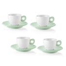 Conjunto De Xicaras De Café Com Pires Verde Malva Everyday Porcelana 50Ml 4 Peças - Guzzini Conjunto De Xicaras De Café Com Pires Verde Malva Everyday Porcelana 50Ml 4 Peças - Guzzini