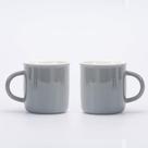 Conjunto de xícaras de café expresso RISTEASO Ceramic Mini 150 ml, conjunto de 2, cinza
