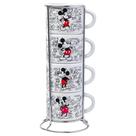 Conjunto de xícaras de café expresso Silver Buffalo Disney Mickey Mouse Sketches