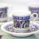 Conjunto de Xícaras de Café Otomano - 12 Peças