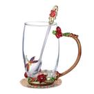 Conjunto de xícaras de chá de vidro Wanjia Fenghua Pretty Cup, presente para mulheres Conjunto de xícaras de chá de vidro Wanjia Fenghua Pretty Cup, presente para mulheres
