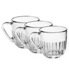 Conjunto de Xícaras de Vidro Clear Athena de 280ML com 3 Peças