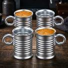 Conjunto de Xícaras para Café Luminarc Moi Prata 90ml Vidro Temperado 4pçs Elegância Francesa