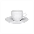Conjunto De Xícaras Para Chá Com Pires Em Porcelana Coup Com 12 Peças 200ml Oxford