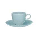 Conjunto De Xícaras Para Chá Com Pires Em Porcelana Ryo Com 12 Peças 220ml Oxford