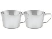 Conjunto de Xícaras para Chá e Café Tramontina em Aço Inox com Acabamento Brilho 2 Peças