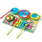 Conjunto de xilofone e bateria infantis Musical Toy Combo