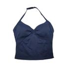 Conjunto De Yoga Feminino Sem Costura Com Top Halter E Shorts De Cintura Alta Para Academia E