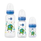 Conjunto Decorado 3 Mamadeiras 3301 Neopan Azul