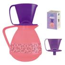 Conjunto Decorado Amare Bule Térmico 650ml + Suporte Coador Café - Mor