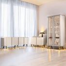 Conjunto Decorativo 1 Cristaleira e 2 Buffets Texas/Virginia/Bambino Off White G26 - Gran Belo