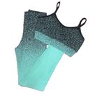 Conjunto Degradê para Academia com Legging de Cintura Alta e Bojo