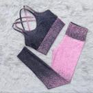 Conjunto Degradê Suplex Legging e Top Para Academia