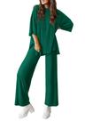 Conjunto Deportivo PRETTYGARDEN de Dos Piezas Verde XS Conjunto Deportivo PRETTYGARDEN de Dos Piezas Verde XS