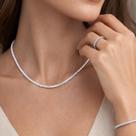 Conjunto Diamantado Radiante Banhado a Prata