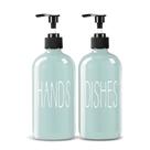 Conjunto dispensador de sabão COHOSEGE Glass 500mL, pacote com 2 unidades para cozinha