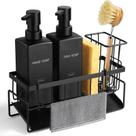 Conjunto dispensador de sabão GMISUN para cozinha com suporte de esponja 350mL