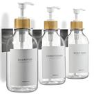 Conjunto dispensador de shampoo e condicionador MaisonNovo 500mL x3