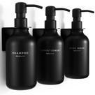 Conjunto dispensador de shampoo e condicionador MaisonNovo 500mL x3