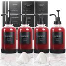 Conjunto dispensador de xarope GYOSUGANG Coffee Bar 500mL de vidro x4