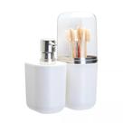 Conjunto Dispenser Sabonete Líquido E Porta Escova - Linha Suspensa