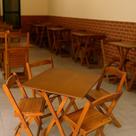 Conjunto Dobrável Bar Restaurantes 1 Mesa 4 Cadeiras