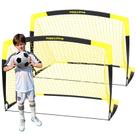 Conjunto dobrável Soccer Goal Happy Jump Pop Up de 5 x 3,6 pés