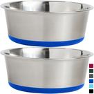 Conjunto Dog Bowls Gorilla Grip de 2, 4 xícaras (950 ml) de aço inoxidável