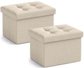 Conjunto doméstico Storage Ottoman Ornavo Home de 2 dobráveis