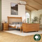 Conjunto Dormitório Cama Napoli 140 + 2 Mesa de Cabeceira Slin + Baú de Peseira 1,40