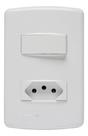 Conjunto Duale Up com 1 Interruptor e 1 Tomada 10A Iriel