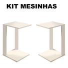 Conjunto Duas Mesinhas Apoio Lateral Design Vintage