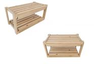 Conjunto Duplo de Prateleiras Kit com 2 Design Escada Portatil