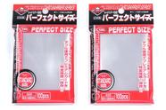 Conjunto econômico Card Barrier Soft Sleeves KMC 100 Pochettes, pacote com 2
