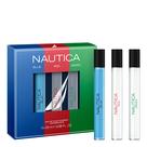 Conjunto EDT de perfume Nautica Azul Vermelho Verde 3x10ml