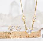 Conjunto elegância ponto de luz bijoteria