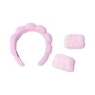 Conjunto Elegante De 3 Peças: Faixas De Cabelo Com Bolhas, Pulseiras E Scrunchies Para Maquiagem Conjunto Elegante De 3 Peças: Faixas De Cabelo Com Bolhas, Pulseiras E Scrunchies Para Maquiagem