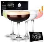 Conjunto Elegante de 4 Taças para Espresso Martini VEMACITY 300ml