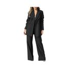 Conjunto Elegante De Blazer Feminino De Manga Comprida E Calça De Perna Larga ZANZEA, Roupa De