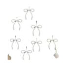 Conjunto Elegante De Laços Para Árvores De Natal, Embalagem De Presentes E Decoração De Casamento, 6