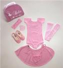 Conjunto Elegante para Ballet: Collant, Saia e Acessórios