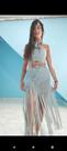 Conjunto em crochê 100% artesanal. (Saia + Cropped)